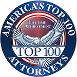 Logo Recognizing The Nestor Law Office's affiliation with Americas Top 100 Attorneys