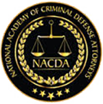 Logo Recognizing The Nestor Law Office's affiliation with National Academy of Criminal
